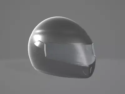 Helmet High Poly motorcycle Free 3D model