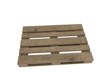 Europallet wooden pallet Free low-poly 3D model