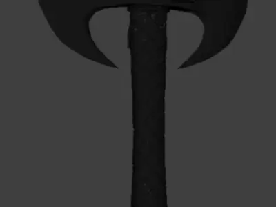 Battle Axe 3D model 6