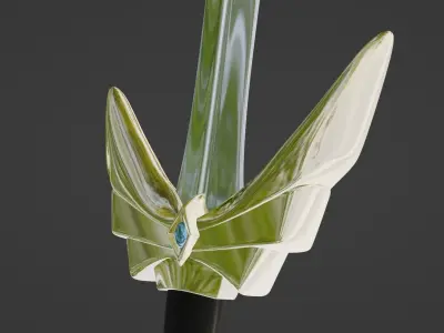 Sword Low-poly 3D model 97