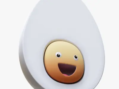  Stylized Egg 3D model