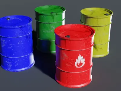 Industrial Zone Props Pack 1 Low-poly 3D model
