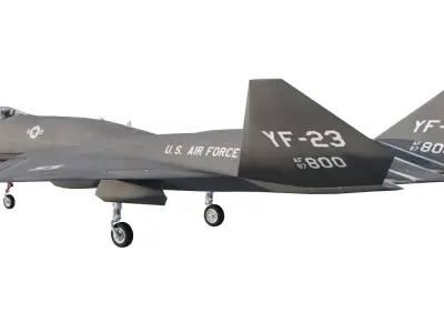 YF 23 Black Widow II  Fighter Jet 3D model