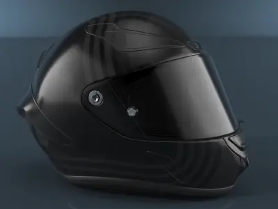 Racing Full Face Helmet 3D model