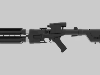 E-22 Blaster Rifle 3D model