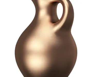 Antique Vase Low-poly 3D model