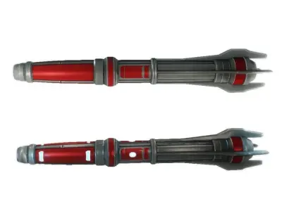 Missile 4 sci-fi low poly Low-poly 3D model