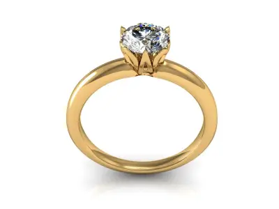 Diamond Ring NR2  Low-poly 3D model