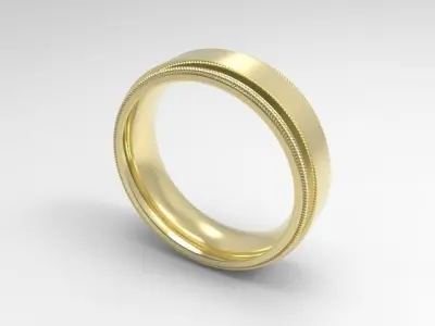 woman solitaire ring 7 part r00130 3D print model