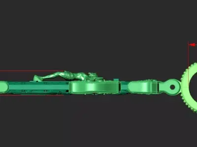 ORTHODOX CROSS WITH THE FACES OF SAINTS  3D print model