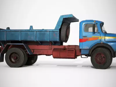 Dump Truck Low-poly 3D model by joao3DModels from CGTrader (Low-poly)