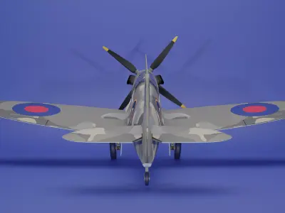Supermarine Spitfire 3D model get