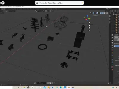 Nature objects 3D model