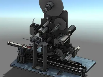 Automatic mobile phone film production line 3D model