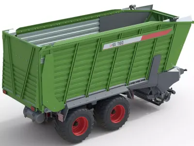 Fendt Tigo Trailer Low-poly 3D model