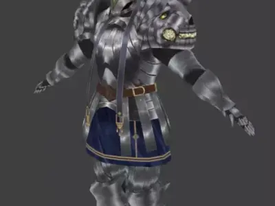  knight Low-poly 3D model