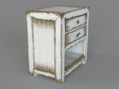 Ontario Two Drawer Accent Table 3D model