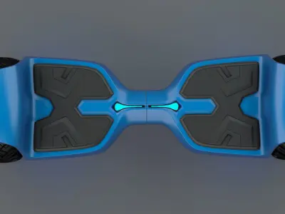 Hoverboard Low-poly 3D model purchase