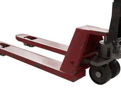 Pallet truck 3D model by melmir