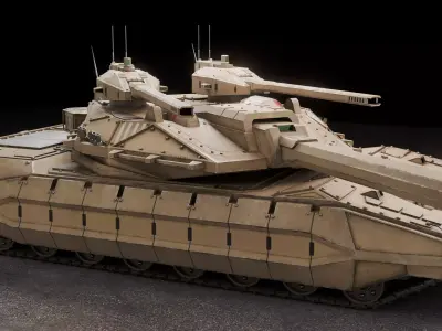 B651 Titan Low-poly 3D model