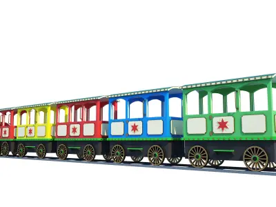 Amusement Train Toys 3D model