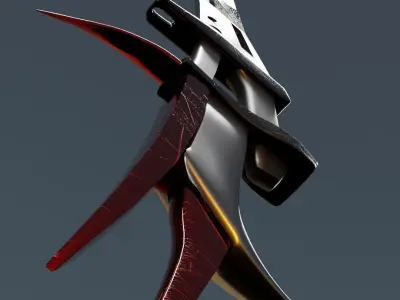 Sword Free low-poly 3D model 8