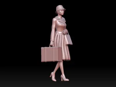woman 3D print model get