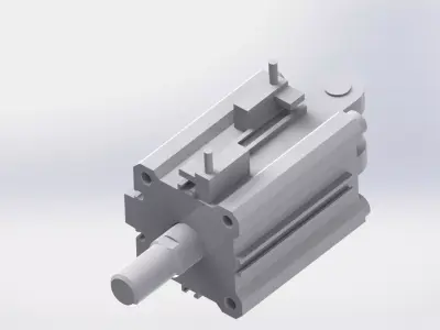 Pneumatic cylinder Free 3D model purchase