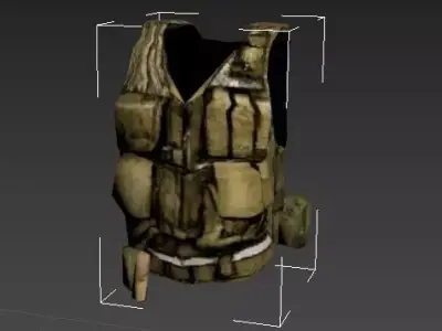 Army Vest Free low-poly 3D model