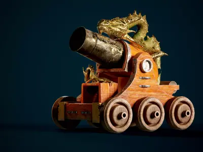 Weapon gun Low-poly 3D model purchase