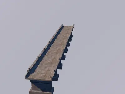 Medieval Bridge Free low-poly 3D model purchase