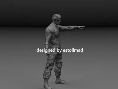AIRCRAFT CARRIER DECK CREW v3 3D print model