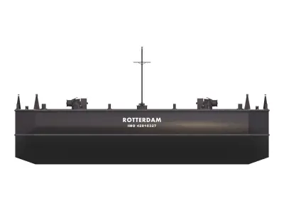 Flattop Barge - 01 -  3D model