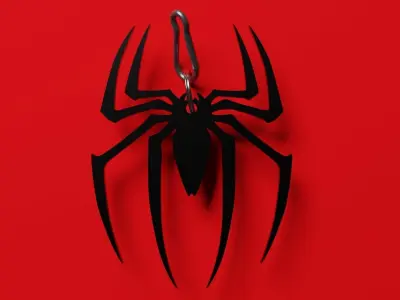 Spider-Man Logo Key Tag 3D model