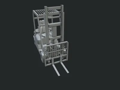 Forklift 3D model from CGTrader