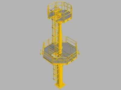 Firewater tower Free 3D model