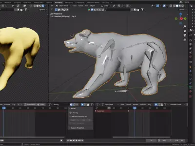 Animation Sequence Preset Loops Low-poly 3D model