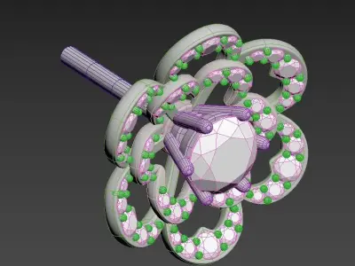 190807 SE flower  3D print model