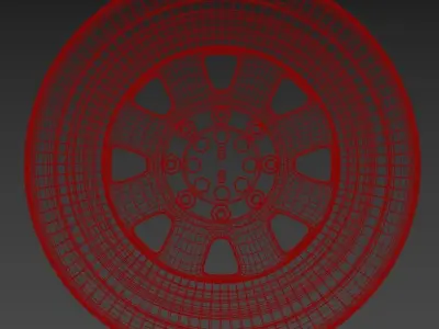Offroad Steel Rim 3D model