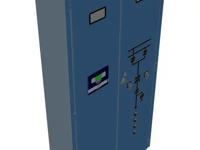 Electrical relay board Free 3D model