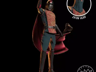 Fan Art - Cobra Commander from GI JOE - Statue 3D print model