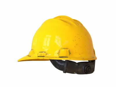Safety Worker Helmet Low-poly 3D model purchase