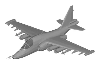 Sukhoi Su-25 3D model buy