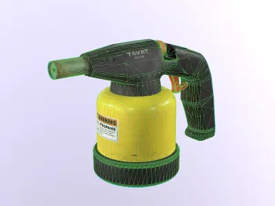 Blow torch Low-poly 3D model purchase