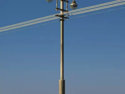 Street light Snow 3D model