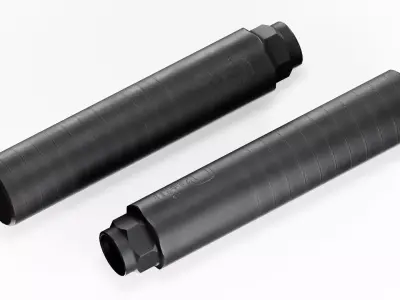 SUPPRESSOR  Q PORQ CHOP Low-poly 3D model