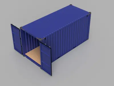 High-Cube-Container shipping container 3D model