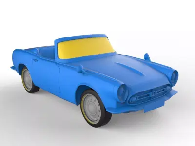 Honda S800 1971 Classic Car 3D print model