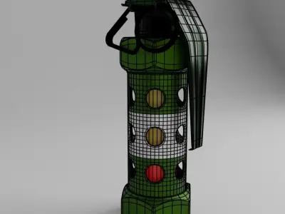 Flashbang grenade Stun grenade 3D model