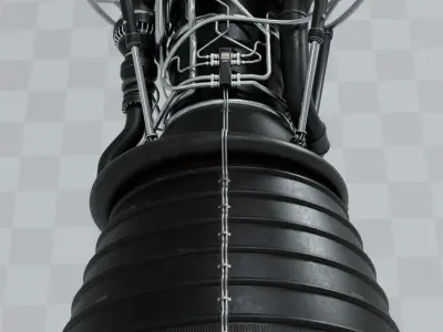 Rocket Engine 3D model purchase